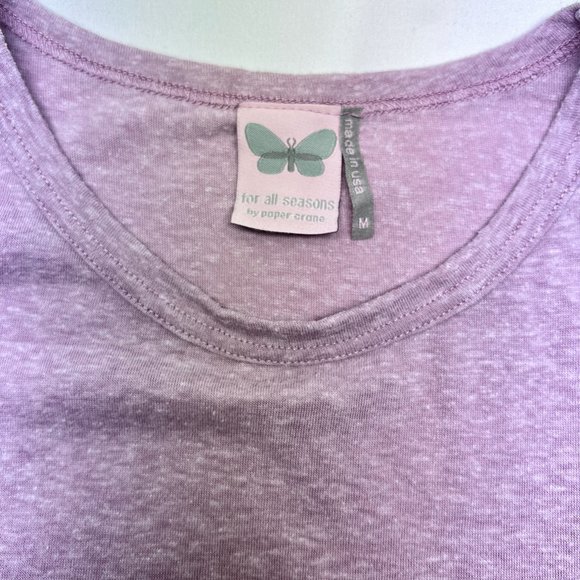 Paper Crane Pink Ribbon Girls Top Medium - Picture 2 of 6